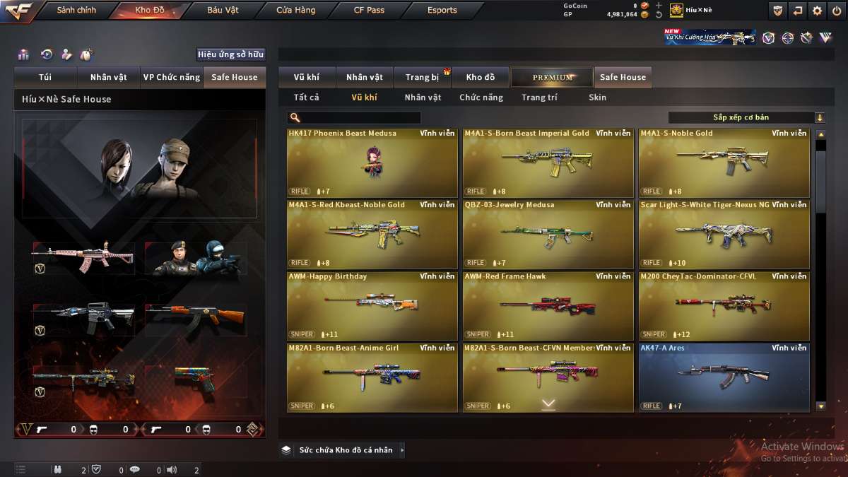 shop acc cf uy tin gia re